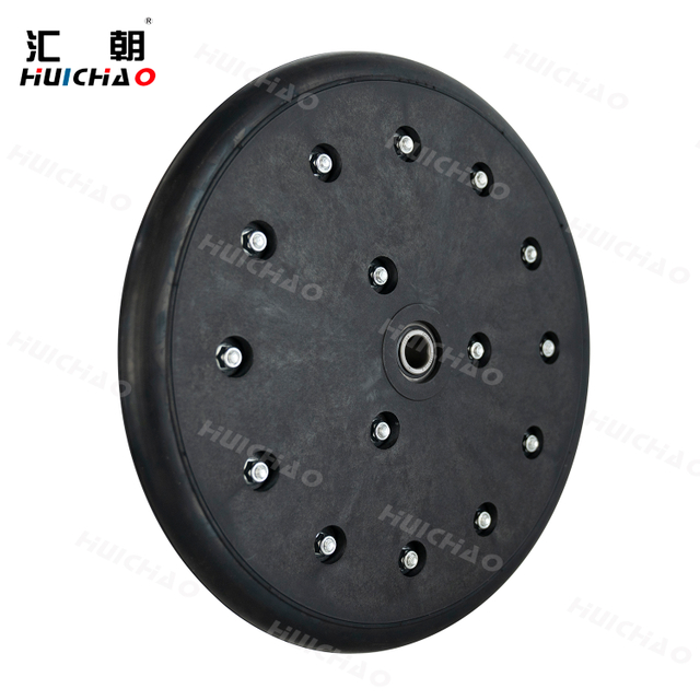 1x12 Agricultural Seed Press Wheel Assembly with 1x12 Inch Rubber Tire