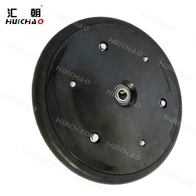 Agricultural Seeder 12x1 Inch Press Wheel Assembly With Rubber Tire Nylon Rim for Seed Drill