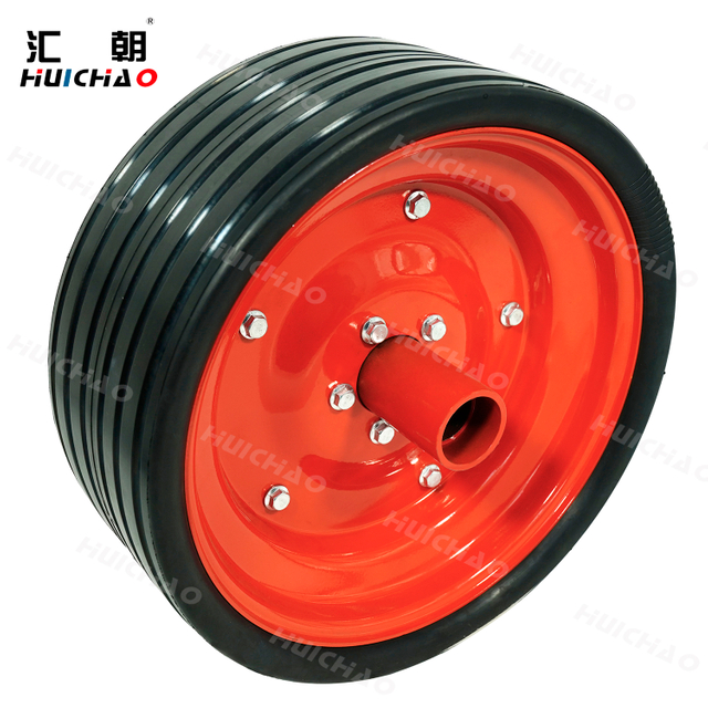 High Quality Semi-hollow Rubber Wheel with Bearings