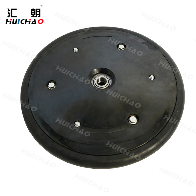 Agricultural Seeder 12x1 Inch Press Wheel Assembly With Rubber Tire Nylon Rim for Seed Drill